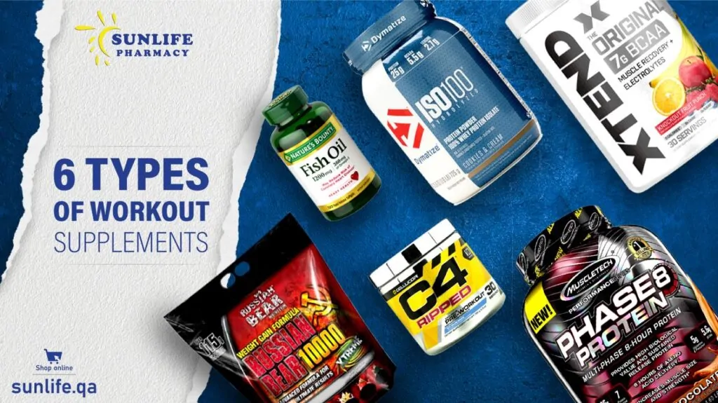 6 types of workout supplements- Sunlife Pharmacy