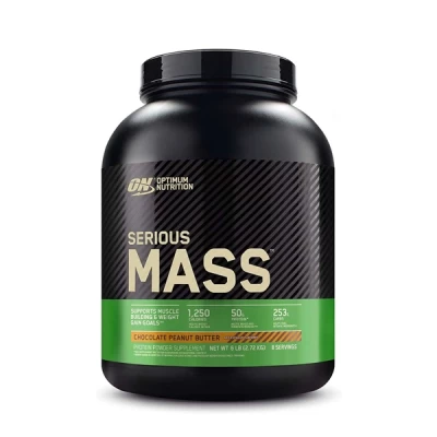 optimum nutrition serious mass chocolate peanut butter 6 LB