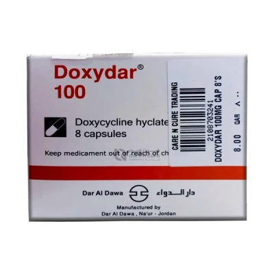 Doxydar 100mg Capsules 8's