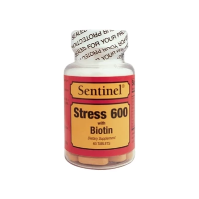 سينتينيل سترس 600+بيوتين 60 قرص