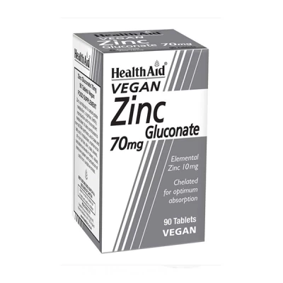 Health Aid Zinc Gluconate 70mg Tab 90's