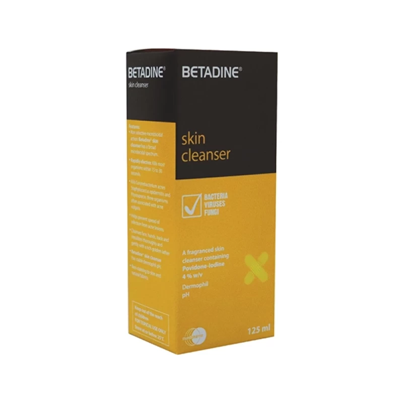 betadine skin cleanser 125ml