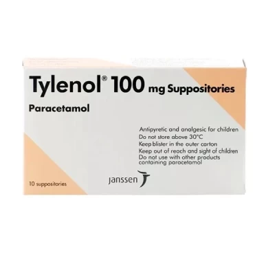 Tylenol 100mg Supp 10's