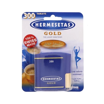 Hermesetas Gold Luxury Sweetener Tab 300's