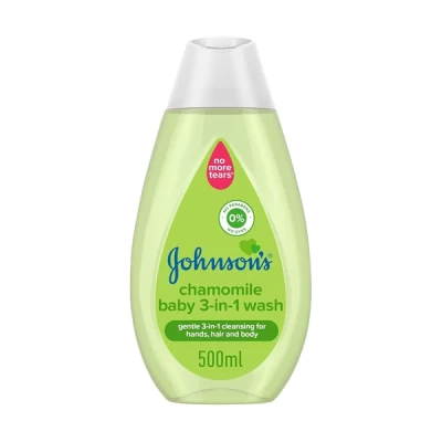 johnson & johnson's chamom 3 in 1 wash 500ml