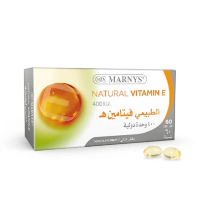Marnys Natural Vitamin E 400 Iu 60 Cap