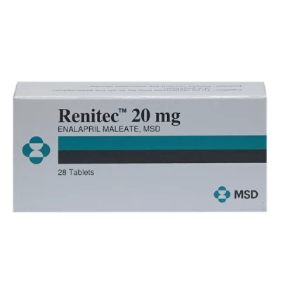 Renitec 20mg Tablets 28's