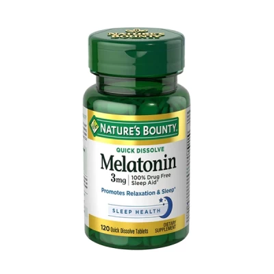 natures bounty melatonin 3mg quick dissolve tablets 120's