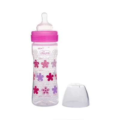 Chicco Natural Feeding Bottle 2m+ 250ml Pink