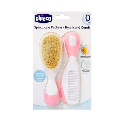 Chicco Brush & Comb Pink