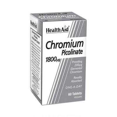 health aid chromium picolinate 200mg 60 tab