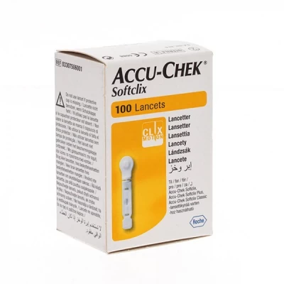 Accu Chek Softclix Lancets 100's