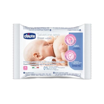 Chicco Cleansing Breast Wipes 16 Pieces