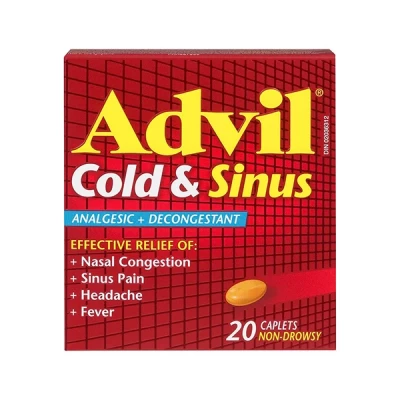 Advil Cold And Sinus Caplets 20's