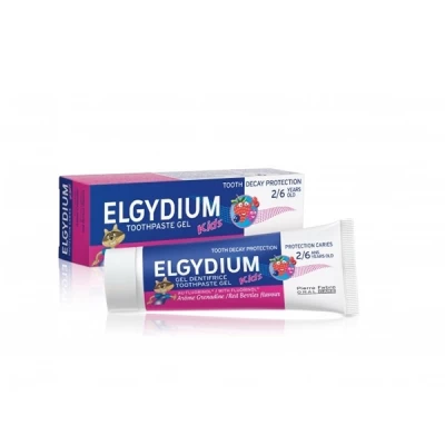 Elgydium Kids Toothpaste Banana 2 - 6 50 Ml Red Berries