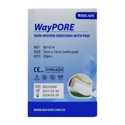 Waycare Waypore Non Woven Dressing With Pad 9*15 Cm 30 Pcs