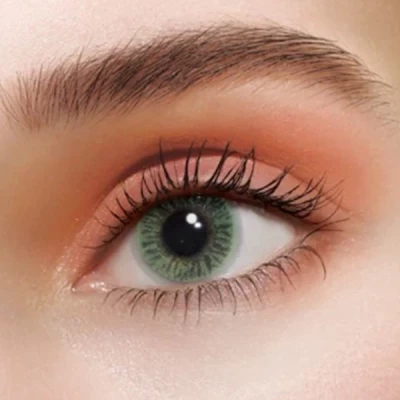 Beauty Color Monthly Natural Look Green Lenses