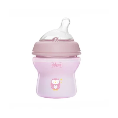 Chicco Natural Feeding Bottle 0m+ 150ml Pink