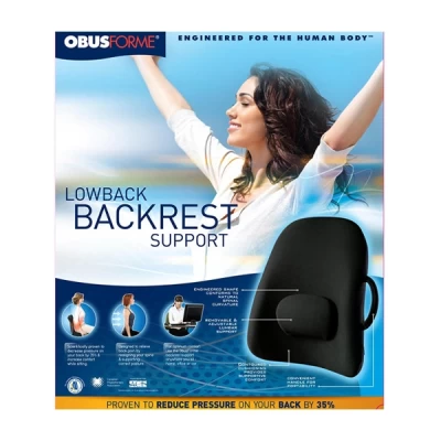 Obusforme Lower Back Rest - Black