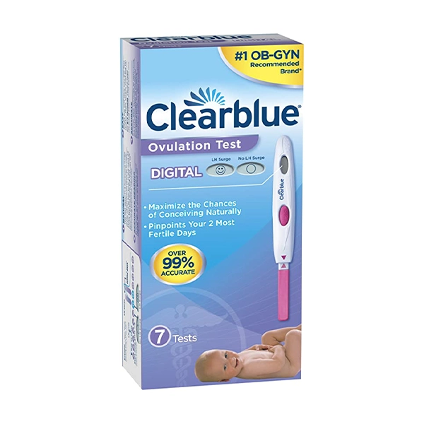 Buy Clearblue Digital Ovulation Test, 10 Count - Track Your Fertility ...