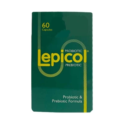 lepicol probiotic & prebiotic formula 60's caps