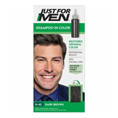 just for men shampoo in haircolour dark brown H-45