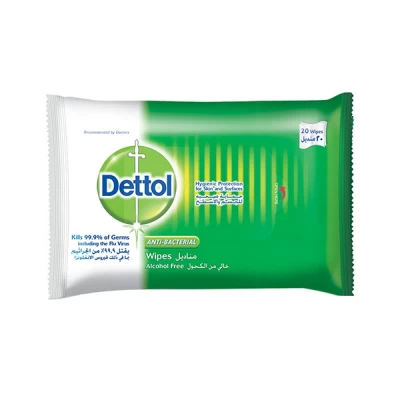 Dettol Anti Bacterial Wipes 20 Pieces