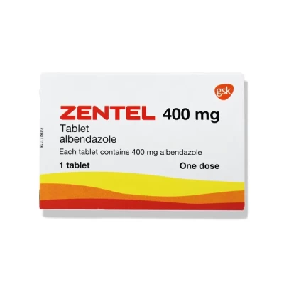 zentel 400mg tablet 1's