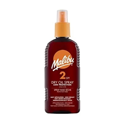 Malibu Dry Oil Spray Tanning Spf 2  200ml