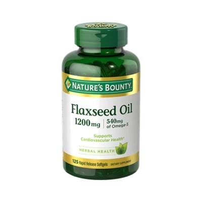 Natures Bounty Flaxseed Oil 1200mg 125 Softgels
