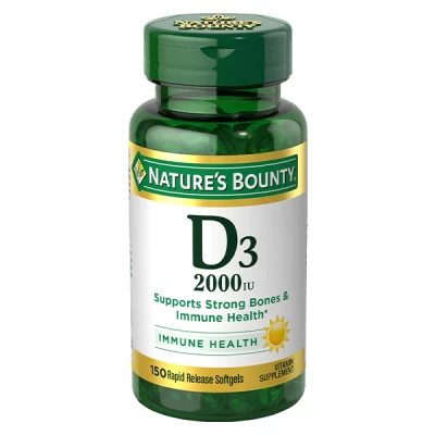 natures bounty Vit D3 2000 iu 150 softgels