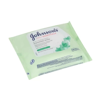 Johnson Clear Skin Wipes For Combination Skin 25 Pieces