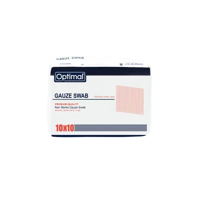 optimal gauze swab 10 x 10cm 10's