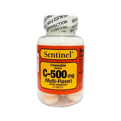 sentinel vitamin c 500 chewable tab 50's