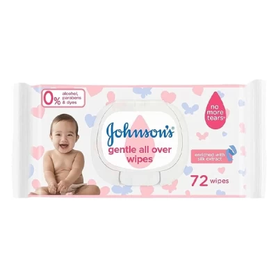 johnson & johnson's gentle wipes all over 72's