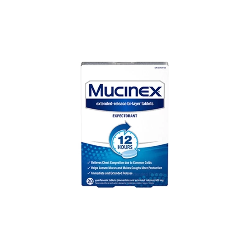 mucinex tablet 20's
