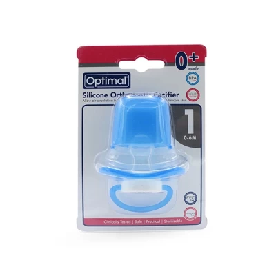 Optimal Silicon Round Nipple Pacifier 6+