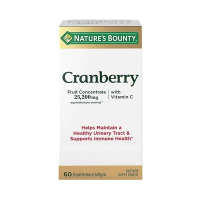 Natures Bounty Cranberry With Vitamin C 60's