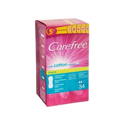 Carefree Cotton Feel Unscented 34 Pantyliners