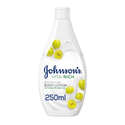 johnson & johnson's vitarich revitalizing grape lotion 250ml