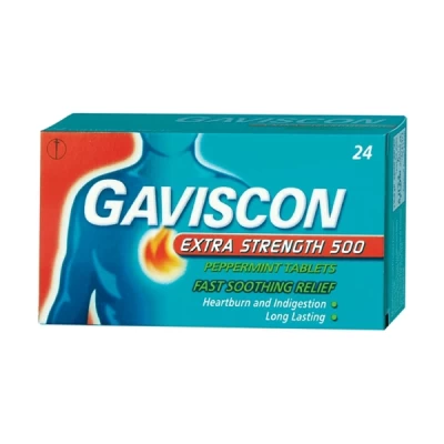 Gaviscon Extra Peppermint Tab 24's