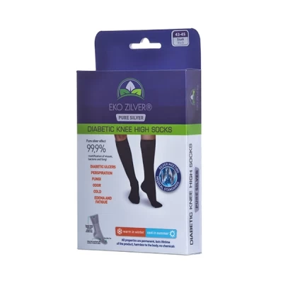 Eco-silver Diabetic Socks Black 43 - 45
