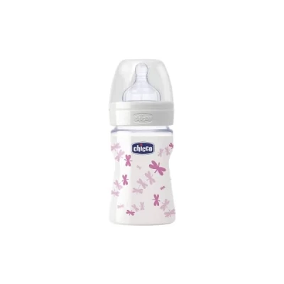 Chicco Bottle Wb Glass Deco Grl 150 Norm Sil
