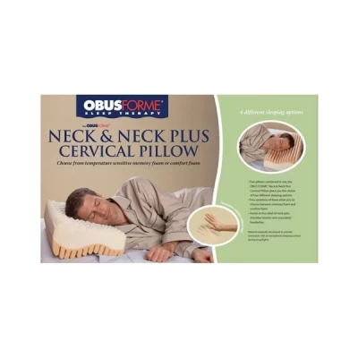 Obusforme Neck And Neck Plus Cervical Pillow