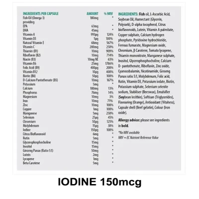 Sona Multiplus 30 Capsules (IODINE 150mcg)