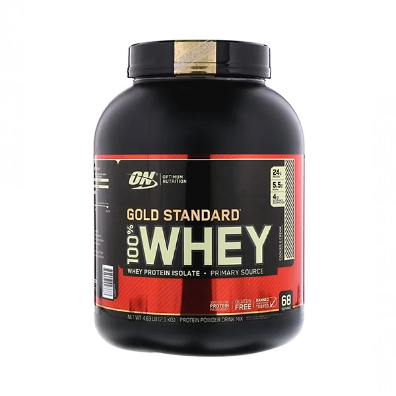 on gold standard 100% whey 5lb cookies & cream