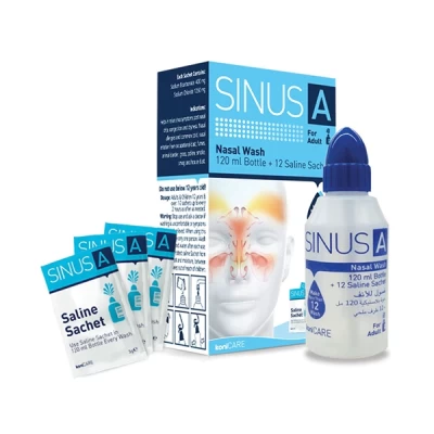 Sinus A Nasal Wash 120ml + 12 Saline Sachet