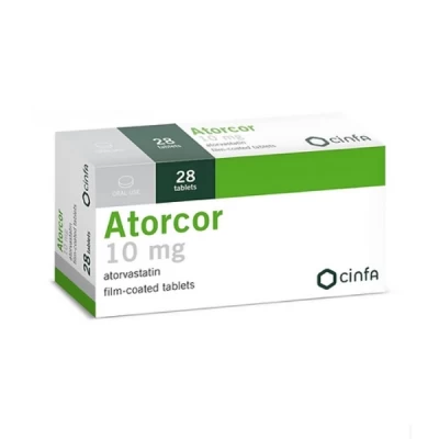 atorcor 10mg capsules 28's