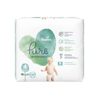 Pampers Pure Protection Size Four 28 Diapers