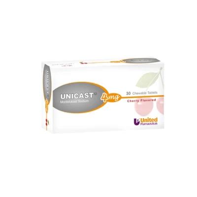 Unicast 4mg Chewable Tablets 30's